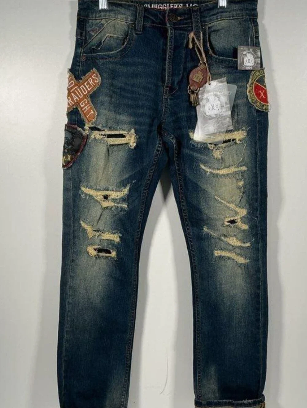 Men's Smuggler's Moon Distressed Jeans 30X32